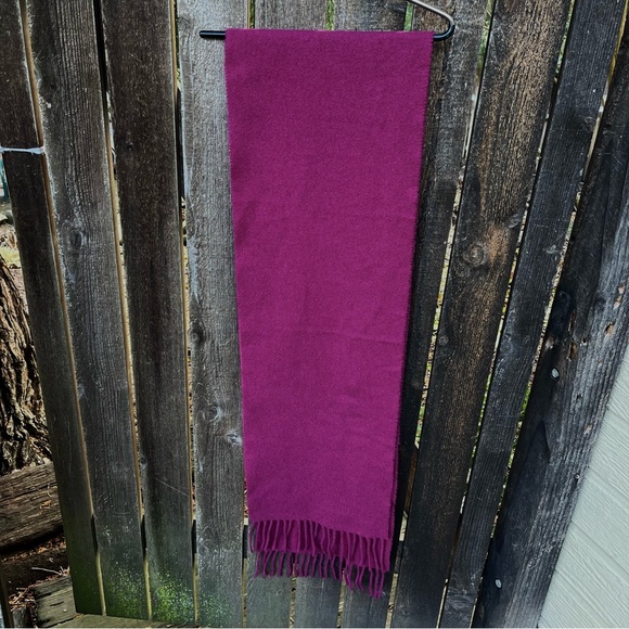 Magenta Soft Fuzzy Fringed Scarf - Picture 7 of 10